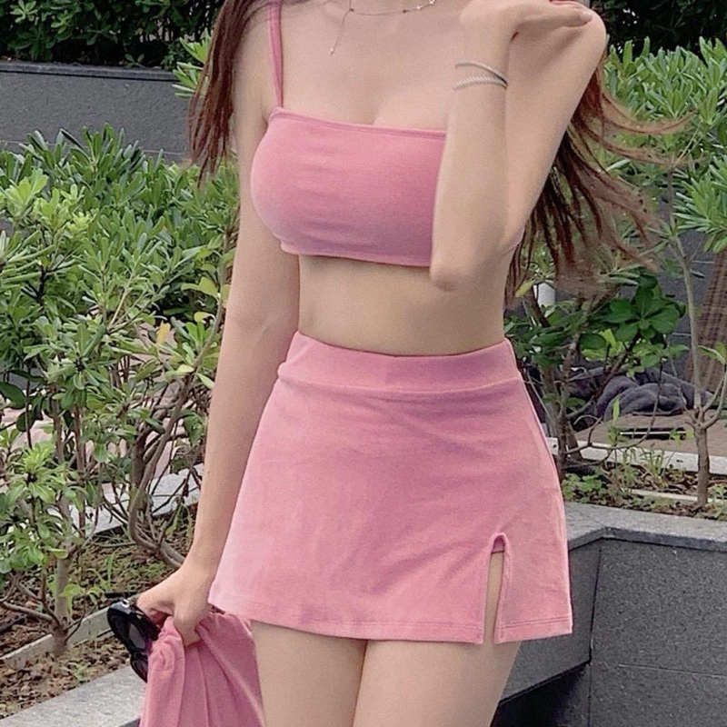 บิกินี่ เซต 3 ชิ้น เสื้อสายเดี่ยว-2