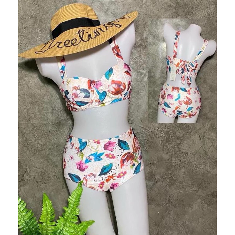 บิกินี่เซ็ต 2 ชิ้น สายเดี่ยว และ กางเกงขาสั้น ผู้หญิง Lady-3